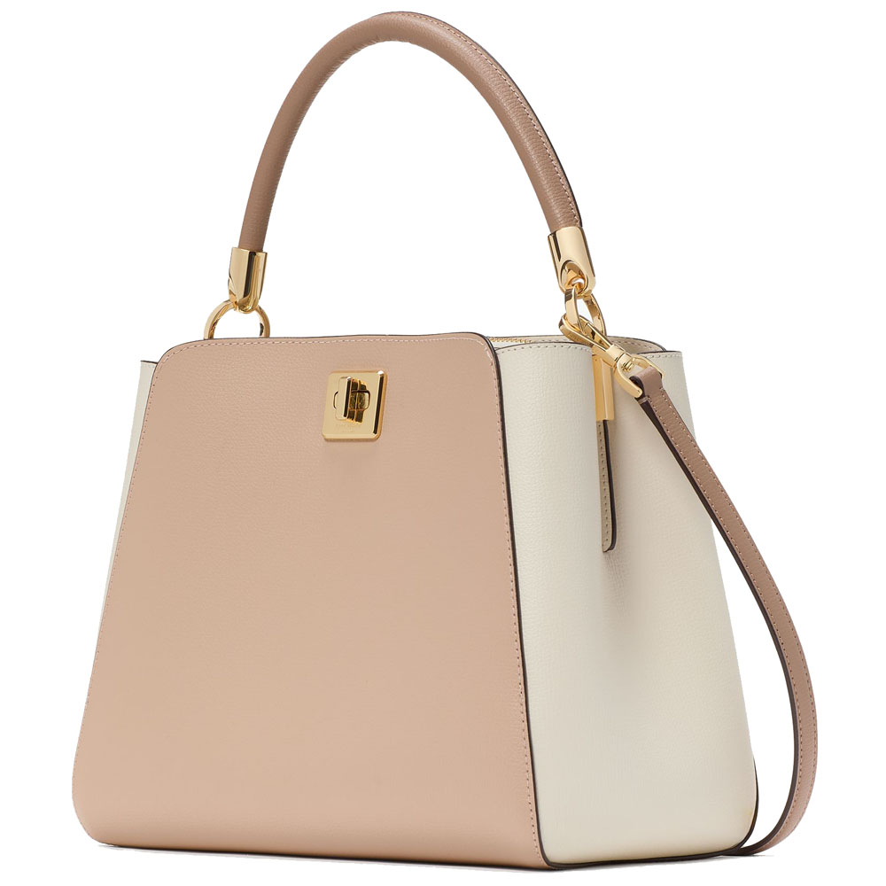 Kate Spade Phoebe Medium Top Handle Bag Toasted Hazelnut Multi # KG751
