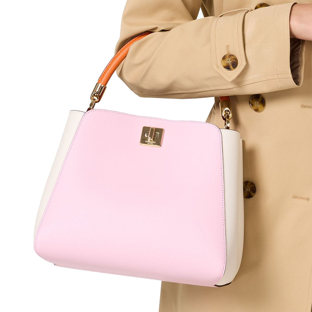Kate Spade Phoebe Medium Top Handle Bag Pink Horizon Multi # KG751
