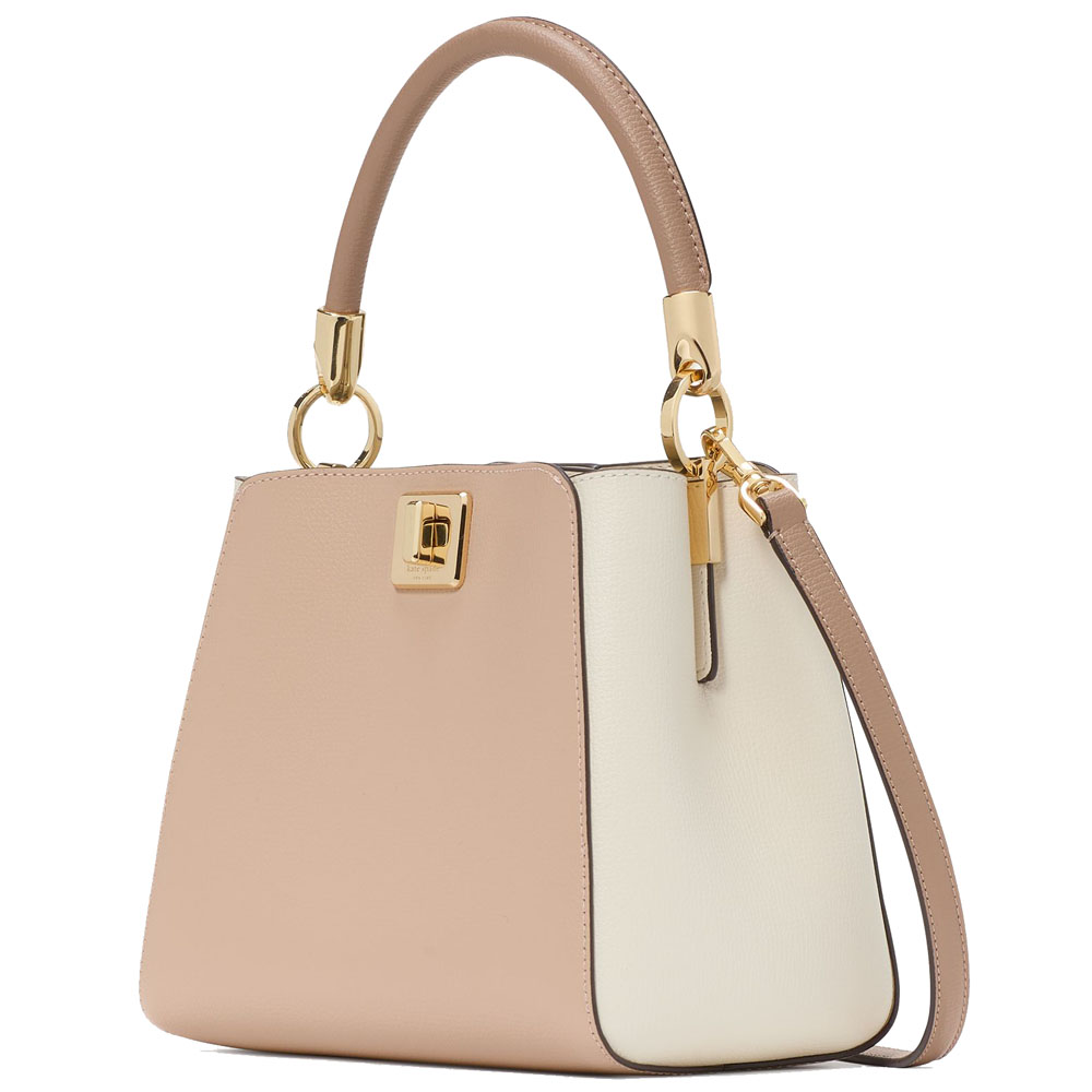 Kate Spade Phoebe Small Top Handle Bag Toasted Hazelnut Multi # KG749