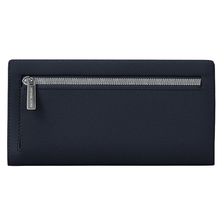 Michael Kors Reed Large Pebbled Leather Wallet Navy # 35F4S6RE3L