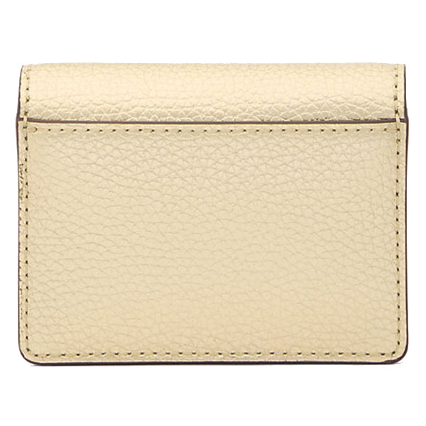 Michael Kors Carson Small Metallic Pebbled Leather Wallet Pale Gold # 35S5G2ZE1M