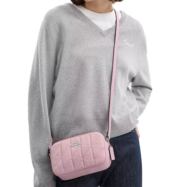Coach Mini Jamie Camera Bag Silver Ballerina Carnation # CBR08