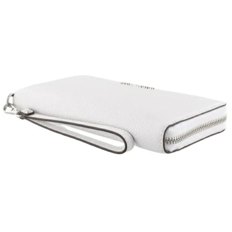 Michael Kors Large Pebbled Leather Continental Wallet Optic White # 35F7STVE7L