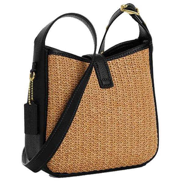 Coach Hadley Mini Crossbody Bag Toast Black # CAL61