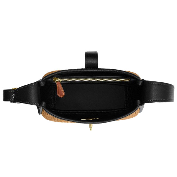 Coach Hadley Mini Crossbody Bag Toast Black # CAL61