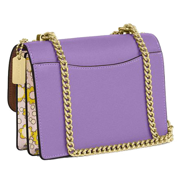 Coach Mini Klare Crossbody Bag In Colorblock With Floral Print Lilac Multi # CBM62
