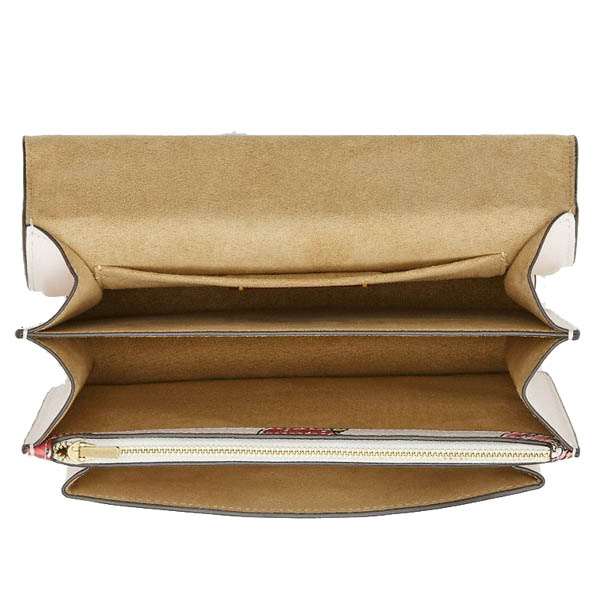 Coach Faye Shoulder Bag With Ruching Chalk Multi # CAL65