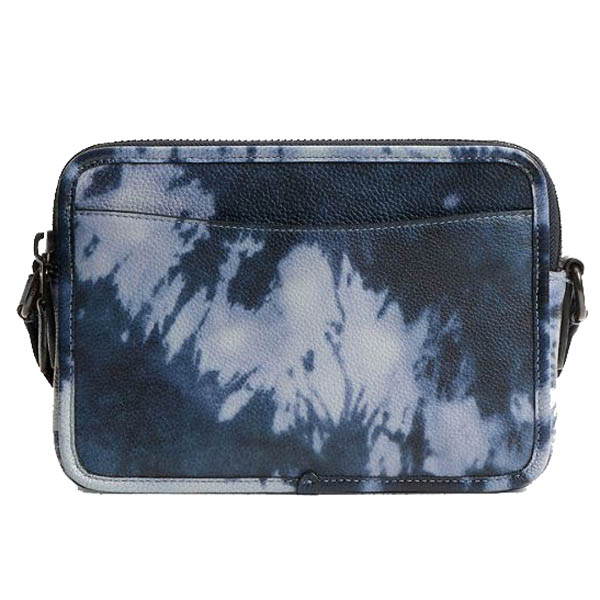 Coach Charter Crossbody Bag 24 With Tie Dye Print Midnight Navy Multi # CU093