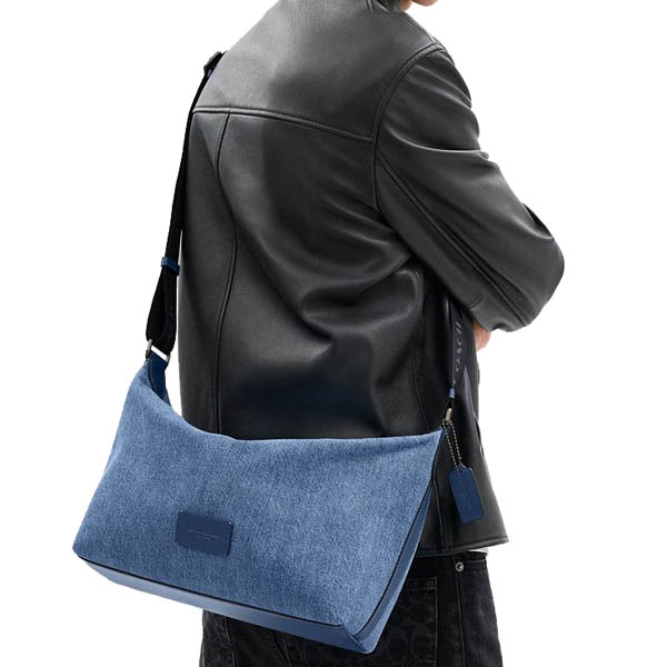 Coach Finn Crossbody Bag Qb Denim Deep Blue # CBI75