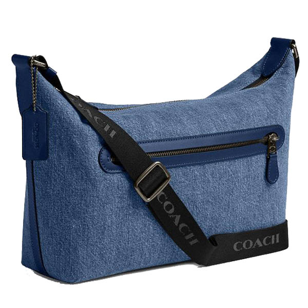 Coach Finn Crossbody Bag Qb Denim Deep Blue # CBI75