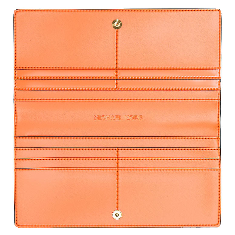 Michael Kors Carson Large Signature Logo Wallet Red Clay # 35S5G2ZE3V