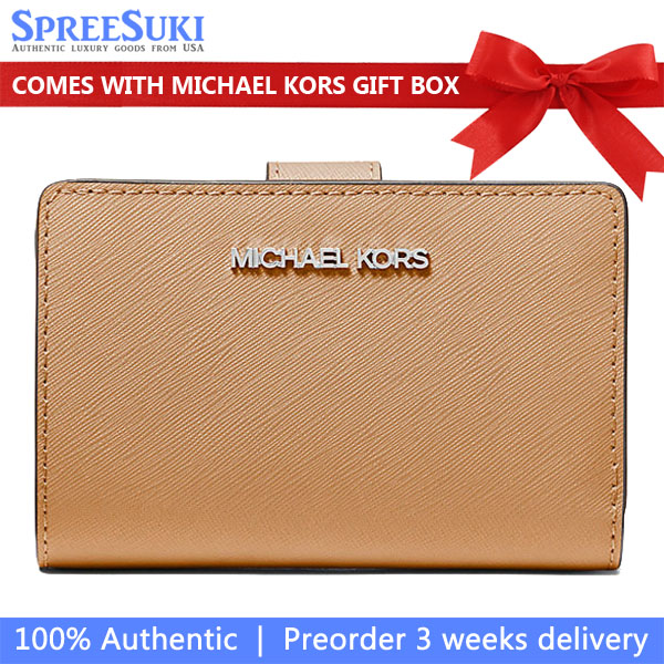 Michael Kors Medium Saffiano Leather Wallet Peanut # 35R4STVF6L