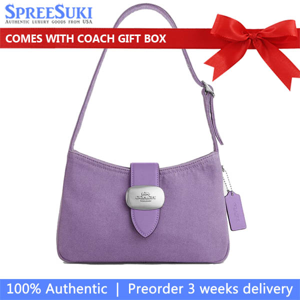 Coach Eliza Shoulder Bag Silver Iris # CBR14