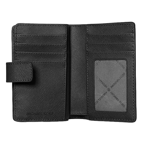 Michael Kors Medium Saffiano Leather Wallet Black # 35R4STVF6L