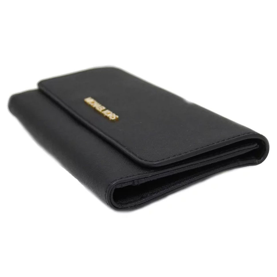 Michael Kors Long Wallet Large Trifold Wallet Black # 35S8GTVF7L