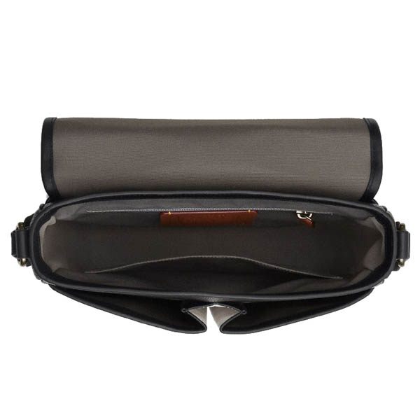 Coach Sprint Map Bag 25 In Colorblock Signature Canvas Gunmetal Chalk Black # CBI14