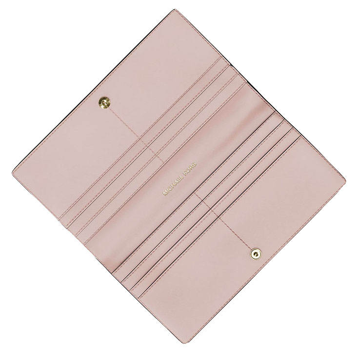 Michael Kors Reed Large Pebbled Leather Wallet Powder Blush # 35F4G6RE3L