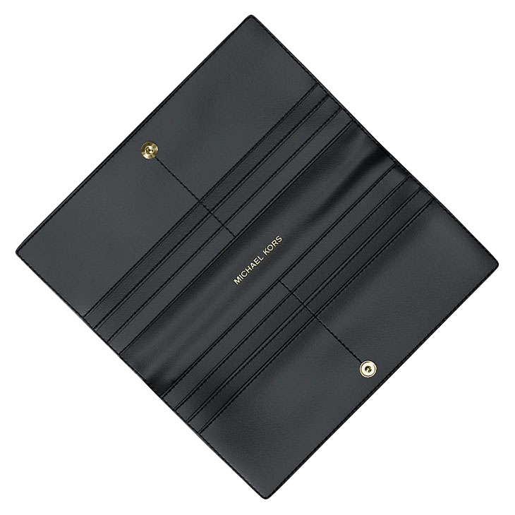 Michael Kors Reed Large Pebbled Leather Wallet Black # 35F4G6RE3L