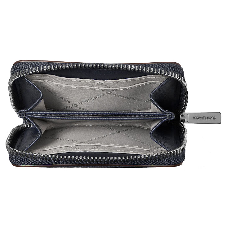 Michael Kors Jet Set Travenuel Medium Saffiano Leather Wallet Navy # 35H8STVZ5L