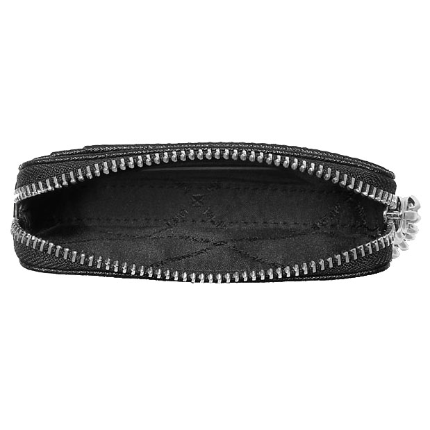 Michael Kors Medium Saffiano Leather Chain Card Case Black # 35R3STVD6L