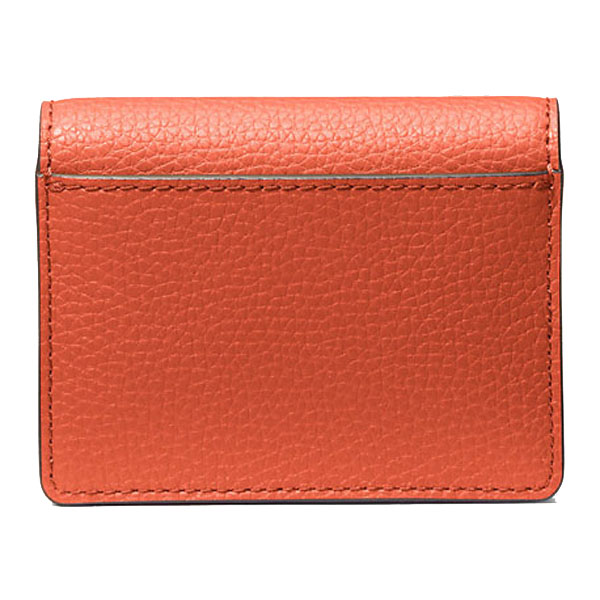 Michael Kors Carson Small Pebbled Leather Wallet Red Clay # 35S5G2ZD5L