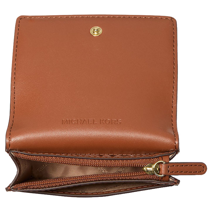 Michael Kors Carson Small Pebbled Leather Wallet Luggage # 35S5G2ZD5L