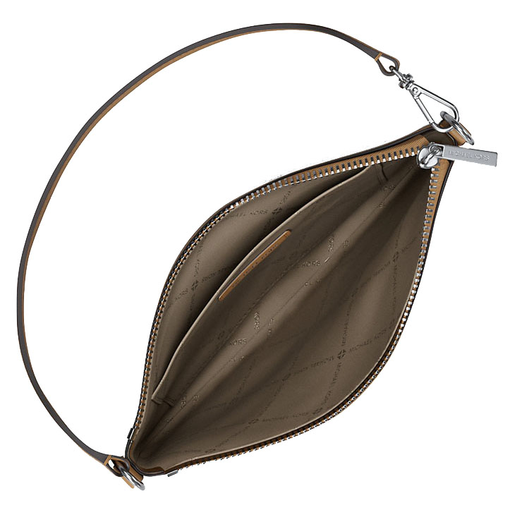 Michael Kors Jet Set Small Pebbled Leather Convertible Wristlet Peanut # 35S5STVW5L