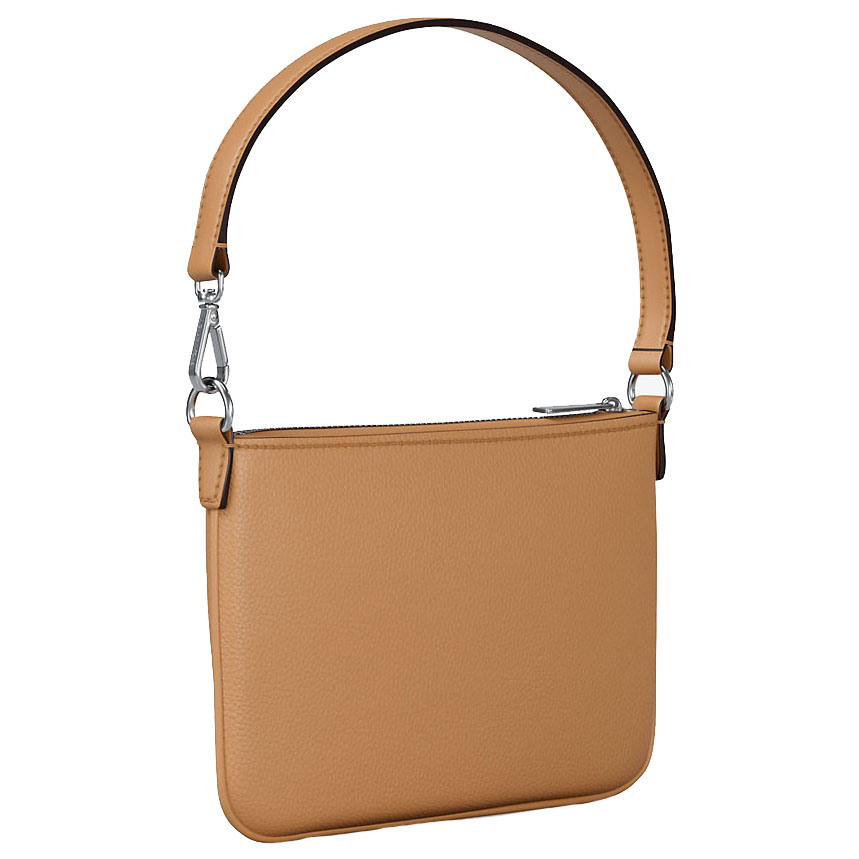 Michael Kors Jet Set Small Pebbled Leather Convertible Wristlet Peanut # 35S5STVW5L