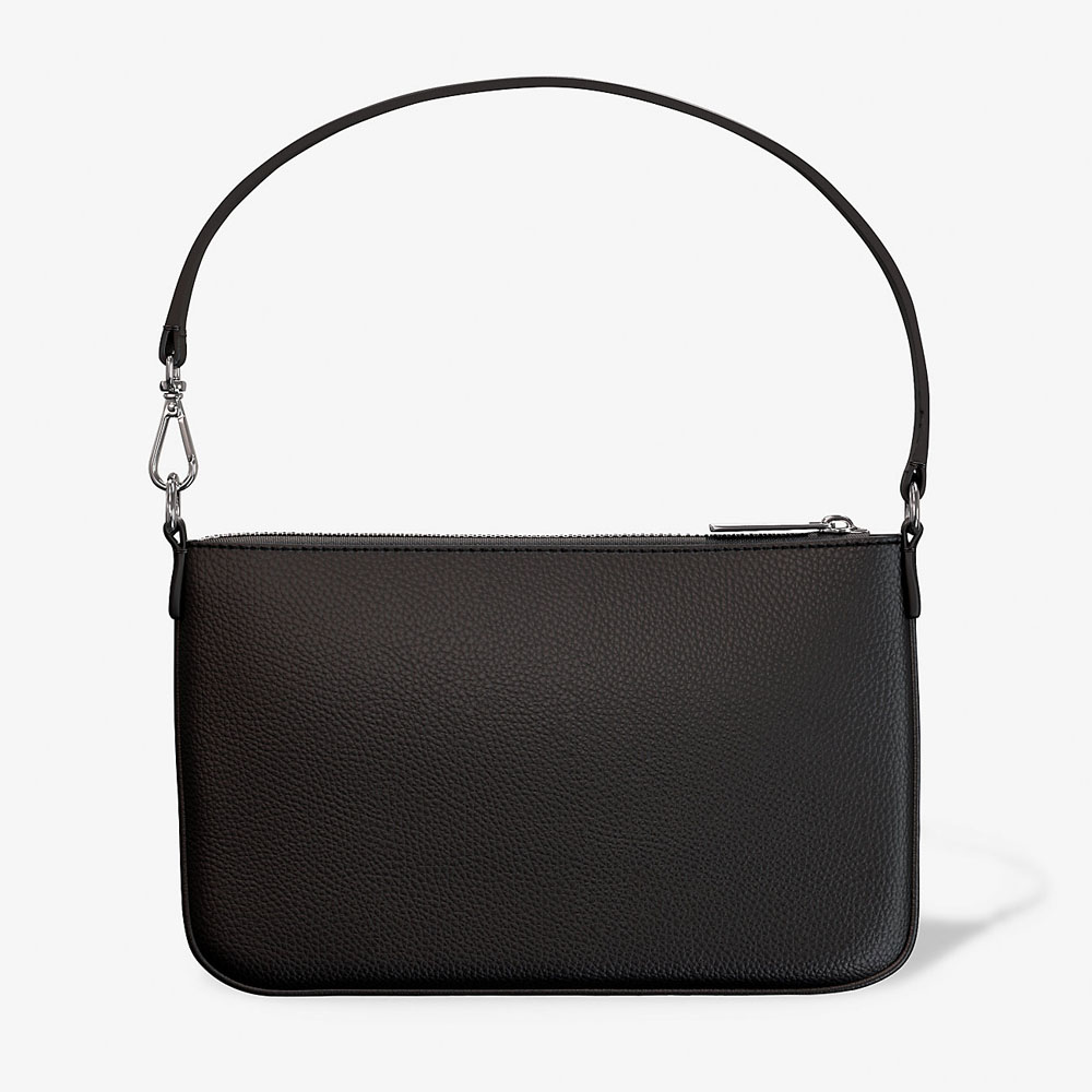 Michael Kors Jet Set Small Pebbled Leather Convertible Wristlet Black # 35S5STVW5L