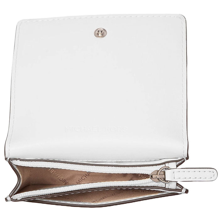 Michael Kors Carson Small Pebbled Leather Wallet Optic White # 35S5S2ZD5L