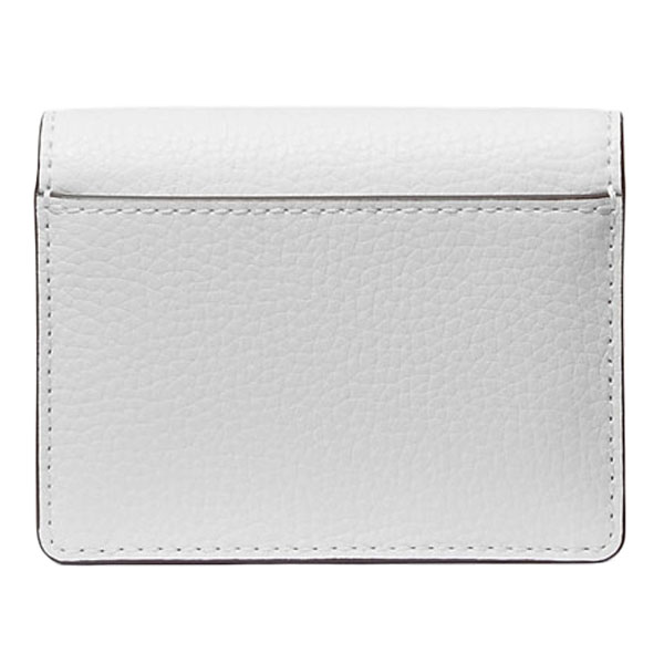 Michael Kors Carson Small Pebbled Leather Wallet Optic White # 35S5S2ZD5L