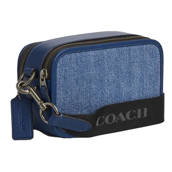 Coach Wyatt Crossbody Bag Denim Deep Blue # CBG14