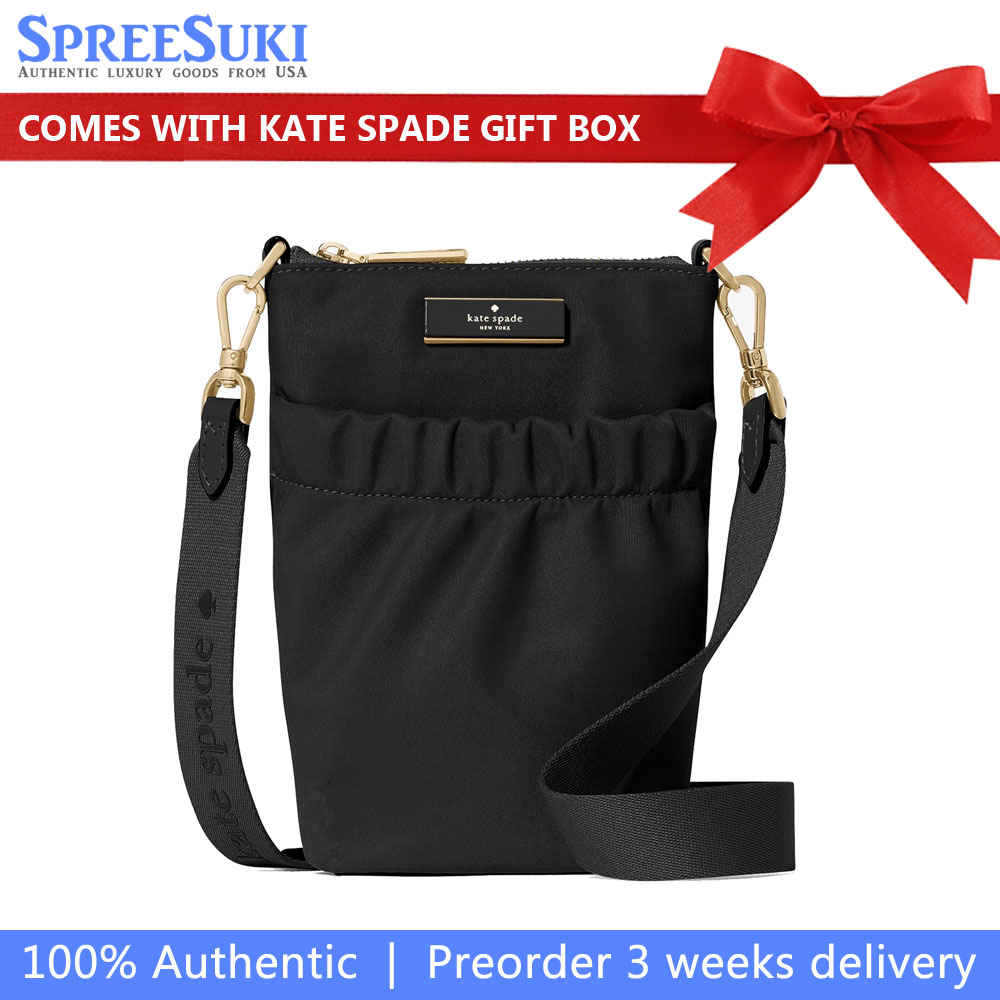 Kate Spade Carter Nylon Phone Crossbody Black # KL876