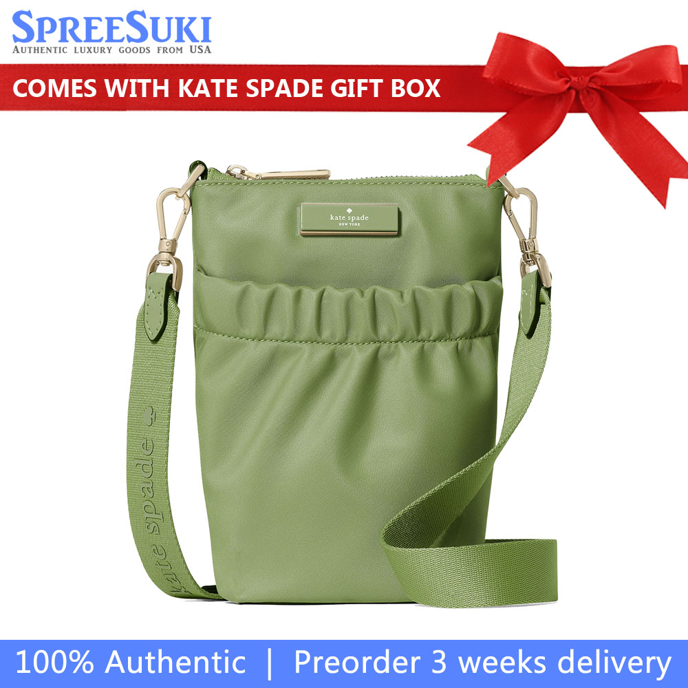 Kate Spade Carter Nylon Phone Crossbody Cedar Stand # KL876