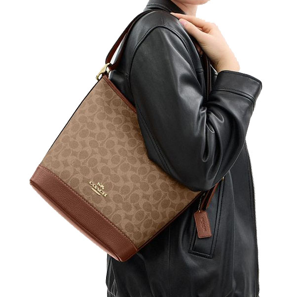 Coach Jude Duffle Bag In Signature Canvas Tan / Brown # CBH20