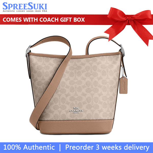 Coach Jude Duffle Bag In Signature Canvas Silver / Sand / Taupe # CBH20