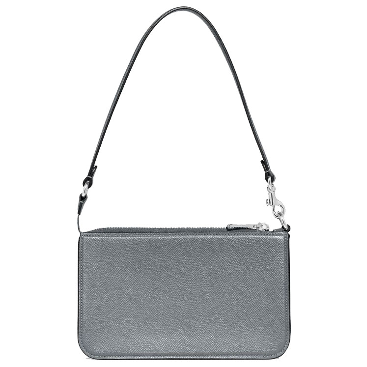 Coach Pouch Bag Grey Blue # CJ797