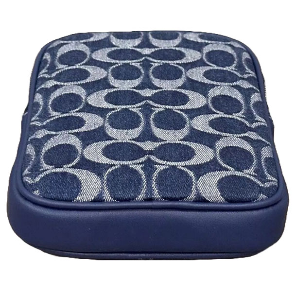 Coach Aden Crossbody Bag In Signature Denim Denim / Deep Blue # CY889