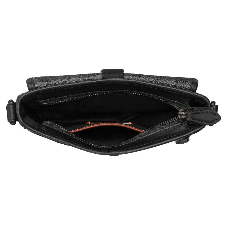Coach Beck Slim Crossbody In Signature Canvas Charcoal # CM337