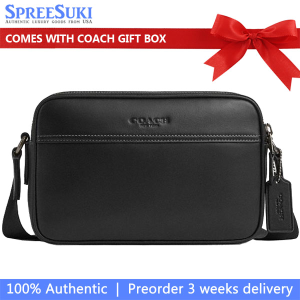 Coach Graham Crossbody Bag Gunmetal Black # CX140