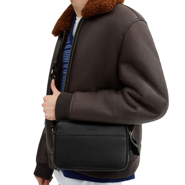 Coach Graham Crossbody Bag Gunmetal Black # CX140