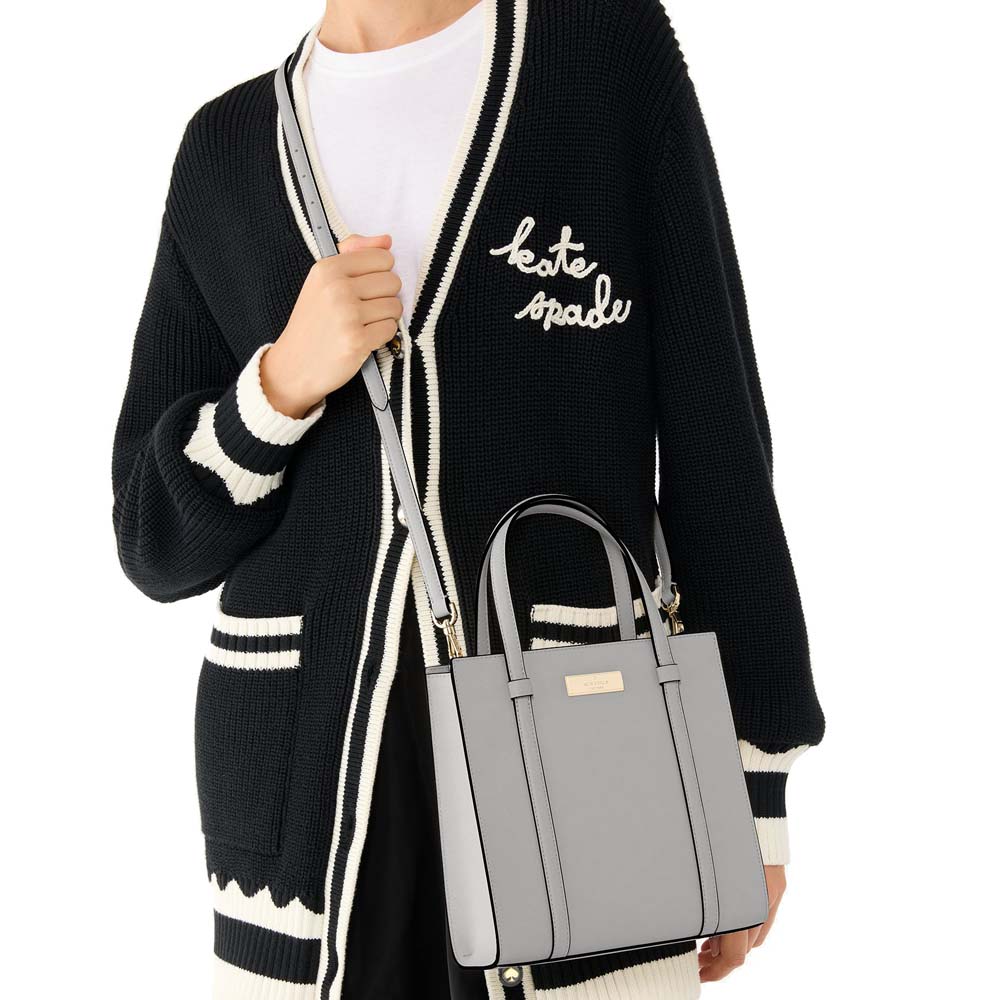 Kate Spade Kenzie Limited Edition Small Tote Platinum Grey # KI926