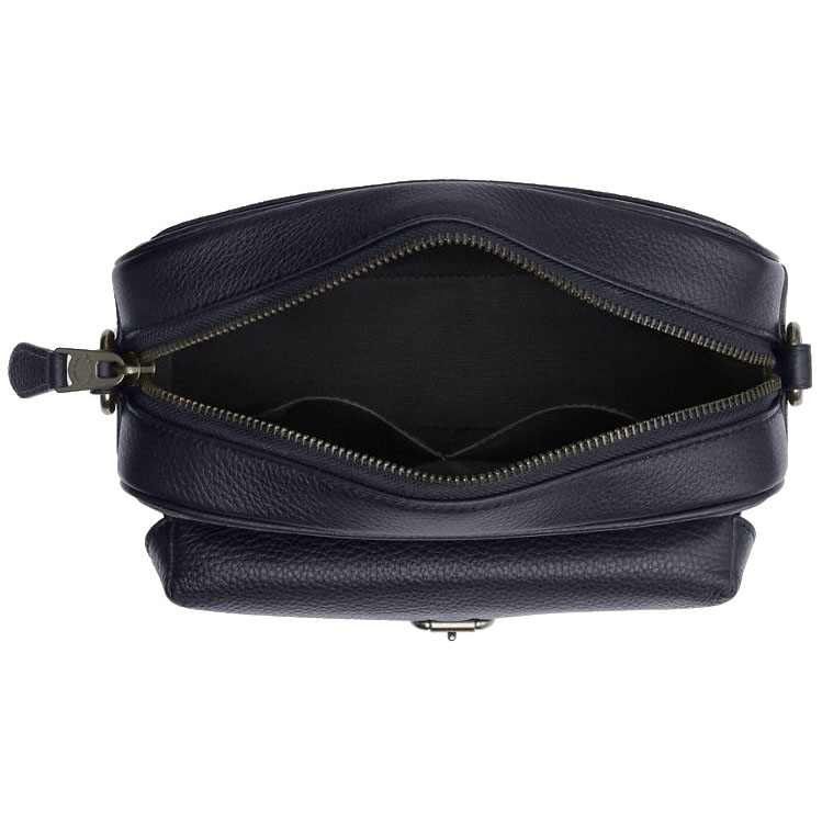 Coach Warner Crossbody Bag In Signature Canvas Gunmetal Denim Midnight Navy # CW217