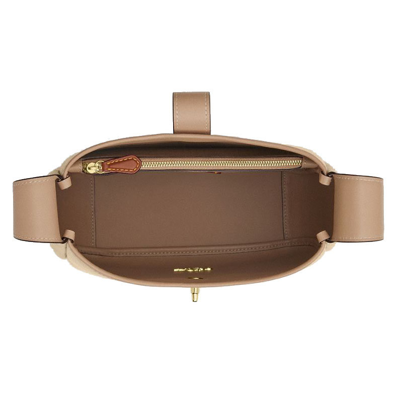 Coach Hadley Convertible Crossbody Bag With Signature Canvas Dark Natural Multi # CAK50