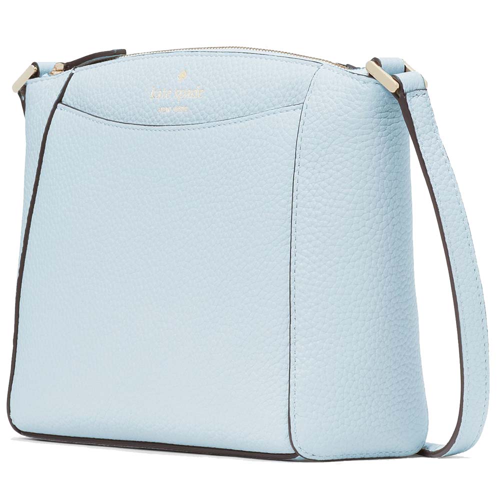 Kate Spade Crossbody Bag Monica Leather Crossbody Crisp Sky # WKR00258