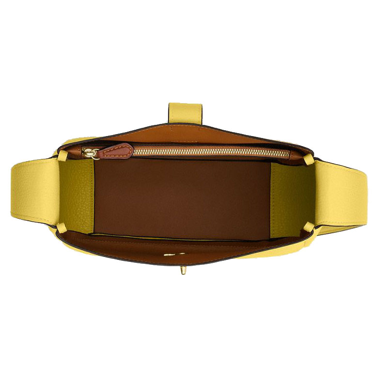 Coach Hadley Convertible Crossbody Bag In Suede Yellow # CW002