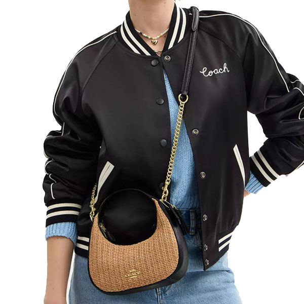 Coach Carmen Mini Crossbody Bag Toast Black # CAL02