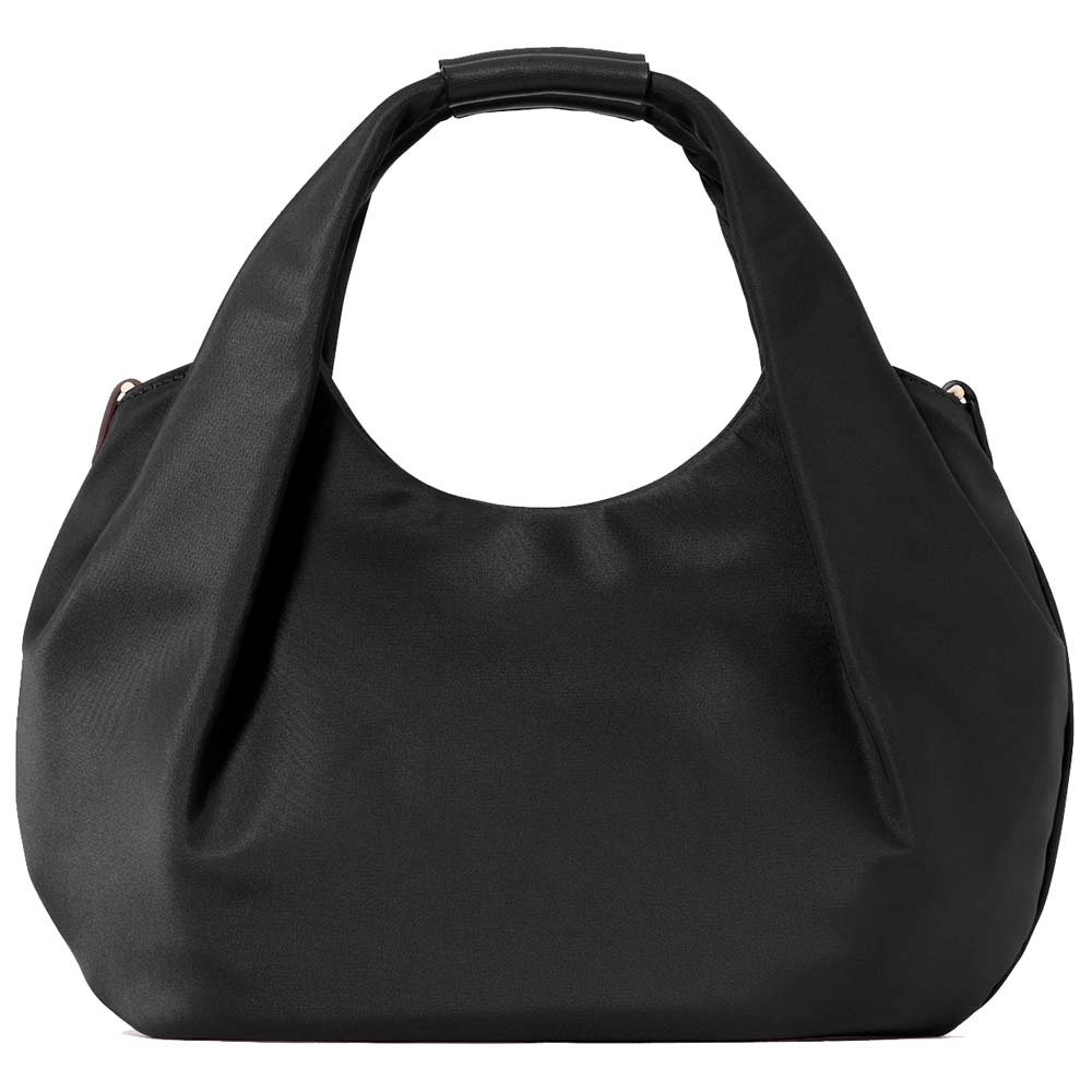 Kate Spade Carter Nylon Small Pleated Crossbody Black # KL965