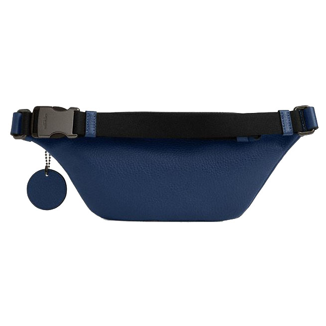 Coach Warren Mini Belt Bag With Baseball Print Deep Blue Multi # CAX43