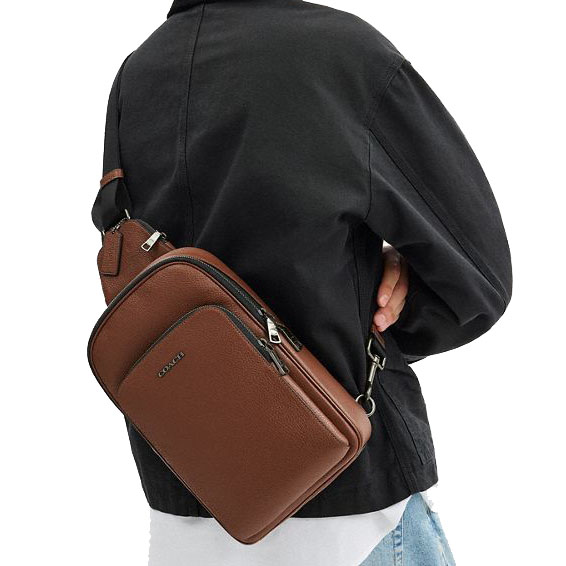 Coach Ethan Pack Gunmetal Saddle # CY833